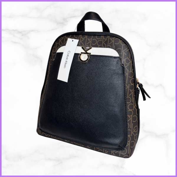 Mochila Calvin Klein negra y marrón - Image 2